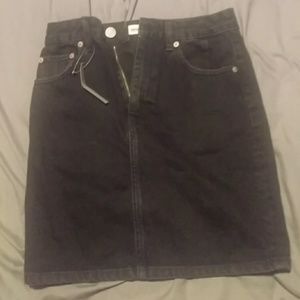 Black denim skirt (asos)